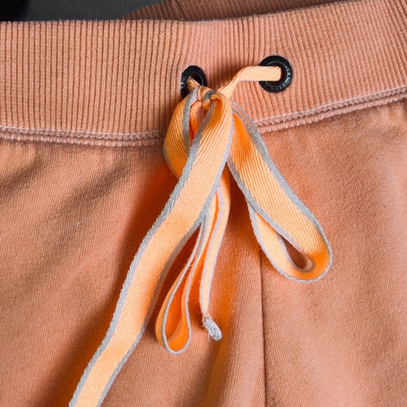 Vintage Y2K M Victoria Secret Pink Sweats Joggers Lowrise Love Pink Light Orange - Picture 4 of 12